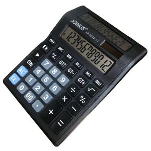 MKEB Multifunctional Solar Dual-Screen Calculator Efficient Calculation Large Screen Display Financial Accounter Calculator Professional Practical 12 Digits Calculator School/Office