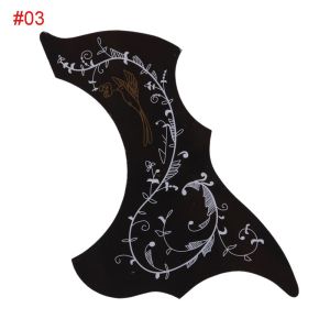MAJESTICX Sticker Self-adhesive Scratch Plate Pick Guard Folk Acoustic Guitar Pickguard