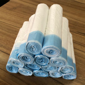 [1BAG] 45CM x 50CM Disposable Drawstring Garbage Bag Strong Plastic Waste Basket Cleaning Trash Bag Plastik Sampah