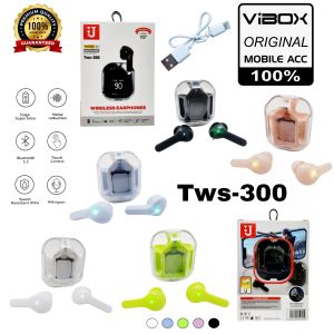 Vibox Tws T-300 True Wireless Bluetooth Earphone TWS Mini Earbuds Hifi Surround Monster Audio