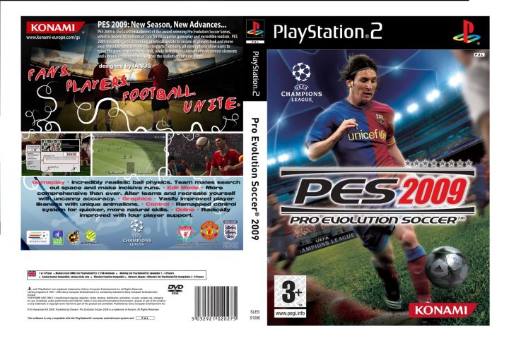 PS2 Game PES 2009 Pro Evolution Soccer 2009 Dvd Game Lazada