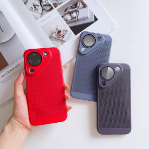 Heat Dissipation Mesh Cooling Breathable Case for Huawei Pura 90 90Pro Max 80 Ultra 70 Pro Hollow Hard Glass Lens Protect Cover