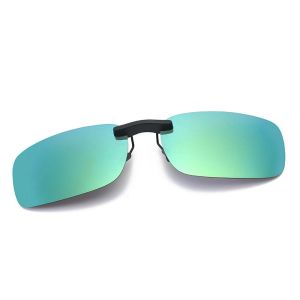 HEALMEYOU Night Vision Lens Riding Sunglasses Clip Portable UV Protection Near-Sighted Cycling Polarized Driving Glasses Photochromic Anti-UV Eyeglasses Night Vision Glasses Clip On Sunglasses Women Eyewear