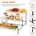 3 Layer Serving Platter Buffet Cake Display Rack Cupcake Stand Serveware Holder Party Pastry Cake Fruit Tray Plate Creative Snacks Bread Cookie Dessert Candy Storage Plate For Wedding Christmas Party. 