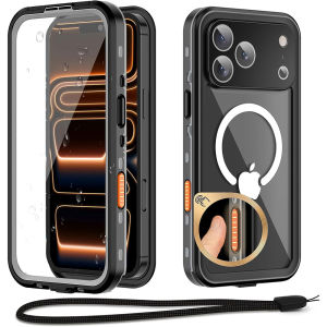 for iPhone 17 Pro Max Waterproof CaseCompatible with MagSafeBuilt-in Screen Protector & Full Body Protection Rugged Military Shockproof Dustproof Underwater Case for iPhone 17Air16 Pro Max16E15 Pro Max15 Plus14 Pro