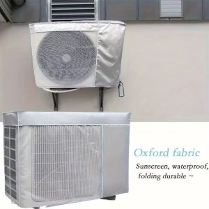 MUSCLEX Multisize Air Conditioner Cover Dustproof Silver Air Conditioner Protective Sunscreen Cover Outdoor