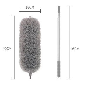 พร้อมส่ง ไม้ปัดฝุ่น 2.8 เมตร ไม้ปัดฝุ่นยาว ปรับได้ ไมโครไฟเบอร์ ไม้ปัดฝุ่น ไม้กวาดหยากไย่ หัวไมโครไฟเบอร์ดัดโค้งงอได้ อเนกประสงค์ ซักได้