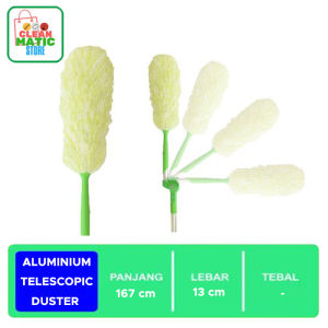 Aluminium Telescopic Duster kemoceng gagang panjang kemoceng serbaguna