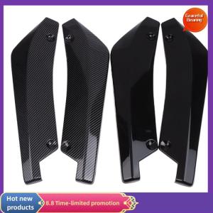 Graceful 1 Pair Carbon Fiber Winglets Side Skirt Extension Universal Car Front Rear Bumper Strip Lip Spoiler Diffuser Splitter Scratch Protector
