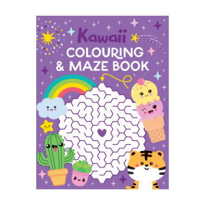 Kawaii Mazes & Colouring Book With Over 40 Fun Mazes