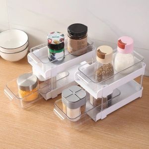 VB45D Removable Storage Display Rack Storage Tray Stationery/Toiletries Cosmetic Storage Holders Large Capacity Space Save 2 Layer Storage Shelf Home Use