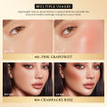 KIMUSE Lighting Glow Baked Blush Long-lasting & Waterproof Powder Natural Shimmer Finish Blusher Black Gold Galaxy Collection. 