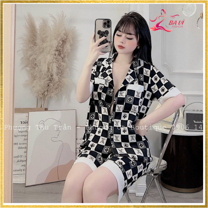 [ Mua 1 Tặng Qùa] Đồ Bộ  Nữ Đẹp Mặc Nhà, Bộ Ngủ Pijama Lụa Cao Cấp Cộc Tay 2022- BA VÌ FASHION- bộ lụa cao cấp, kiểu dáng đẹp, quần lửng , áo cộc tay mùa hè.