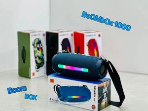 ลำโพงบลูทูธ รุ่น BOOMBOX1000 มีสายสะพาย รองรับAUX TF USB สามารถลิงค์ได้2เครื่อง  เพิ่ม/ลดเสียงได้ ร้านจัดแพ็คส่งของทุกวัน