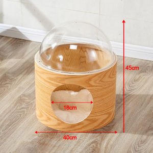 Comfortable Capsule Cat Bed with Large Space and Matching Cushion