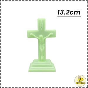 Luminous Crucifix with Stand/ Luminous Cross 5in 8.6in Glow in the Dark