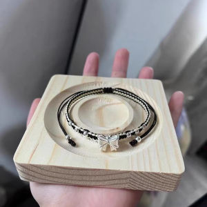 Girls heart bracelet red hand rope braided hand jewelry bracelet bow high value bracelet