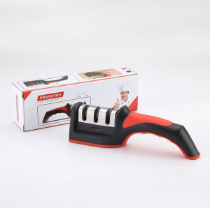 HOMEKING | 3 Holes Sharpening Stone Household Kitchen Knife Sharpener Household Kitchen Knives Tools Kitchen Gadget Sharpening pengisar pisau dapur