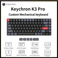 Original Keychron K3 Pro Wireless Mechanical Keyboard Low Profile Keyboard 75% Layout QMK/VIA Support  Bluetooth/Wired  Compatible with Mac Windows Linux. 