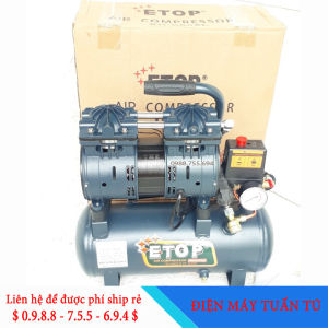 Máy nén khí mini 9l - Máy nén khí không dầu dây đồng 100% không ồn