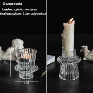 Nordic Glass Candle Holder Romantic candlelight dinner wedding decoration candle holder ornaments