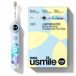 usmile Q10 แปรงสีฟันไฟฟ้าสำหรับเด็ก มีเซ็นเซอร์ตรวจความสะอาดภายในช่องปาก เหมาะสำหรับเด็กอายุ 3-12 ปี