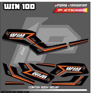 WIN 100 (COD) STIKER STRIPING MOTOR HONDA WIN 100 - LIST SIMPLE WARNA VARIASI DESAIN RACING IP.PROJECT HOLOGRAM DAN TRANSPARAN BISA COD IP.KODE-346