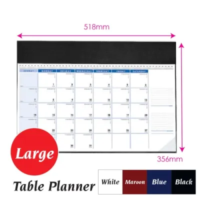 2026/2027 Table Planner | Personal Desk Planner | Office Planner PVC Diary For Meeting (02PDP) (02TP) | Table Organizer | 臺歷