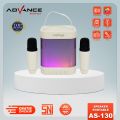 Advance Speaker AS-130 Speaker Portable Karaoke Bluetooth Free 2 Mic. 