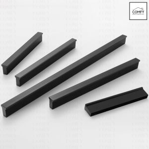 (LOCAL STOCK) Cabinet Door Handle European Style Gold Black Modern Kitchen Cupboard Drawer Pull