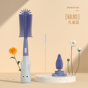 Bottle brush 3 in 1 Non-Scratch Baby Milk Bottle Cleaner Silicone Brush Set