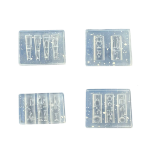 3D Floral Silicone Mold For Nail Art And Crafting Reusable Elastic Carving Tool With Vase Designs