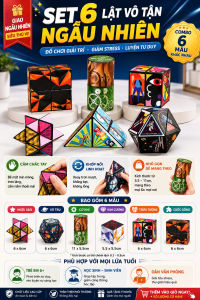 RUBIK BIẾN HÌNH SET 6 | RUBIK LẬT VÔ TẬN RUBIK MINI FIDGET TOY GIẢM STRESS