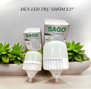 Đèn LED trụ nhôm tròn cao cấp BH 24 THÁNG 20W 30W 40W 65W ÁNH SÁNG TRẮNG