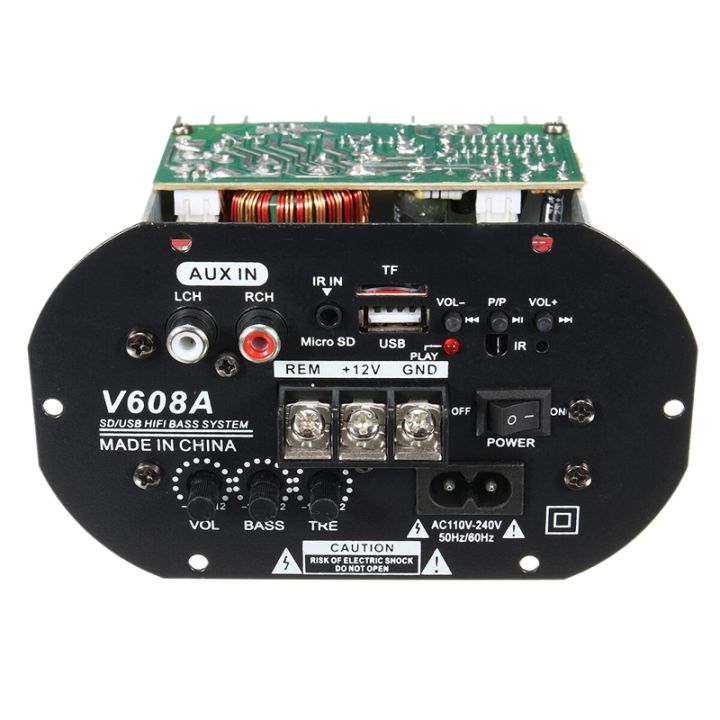 12V/220V 80W High Power Bass Car HiFi Subwoofer Amplifier Board Module