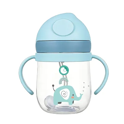 Dr.isla Botol Minum Bayi / Feeding Cup Baby BY01 Gelas Anak Balita Training Cup Baby 250ml Karakter Kartun Lucu Cangkir Air Bayi Anak Jerami Botol