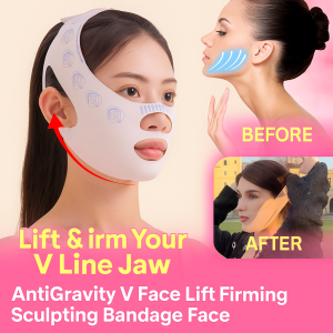 V Face Lift Band Anti Gravity Facial Slimming Strap Firming Jawline Contouring Elastic Mask Adjustable Use