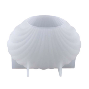 แม่พิมพ์ฟองดองทำจากซิลิโคนเครื่องมือทำสบู่3D รูปหอยเชลล์แบบทำมือ