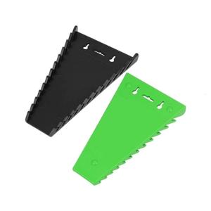 2Pcs 12 Slot Magnetic Wrench Organizers Rack Set Plastic Tool Holders Tray for Tool Box Drawer Chest and Wall Mounted