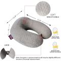 Dofia U-shaped Memory Foam Neck Pillow Portable Plane Travel Office Cervical Spine Neck Support. 