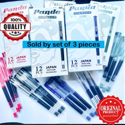 PANDA SIGN PEN S2500 0.5mm Japan parts and technology (SOLD BY SET OF 3 PIECES)
