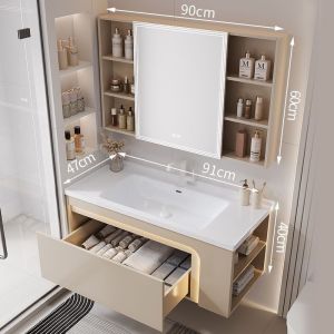 Urban Echo Inligent Bathroom Cabinet Space Aluminium Vanity Washstand Washbasin Combination