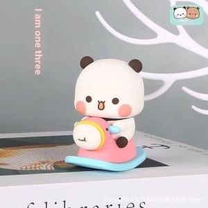 Worthbuy đáng yêu gấu bằng nhựa với trà bong bóng figurine-Charming đồ trang trí bàn cho home & văn phòng