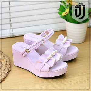Sandal Wedges Pesta Anak Perempuan Variasi Mutiara / Sandal Pesta Anak Wedges Cewek Mutiara / Sandal Anak Perempuan Wanita Cantik / Sandal Pesta Anak Wedges Cewek Modis