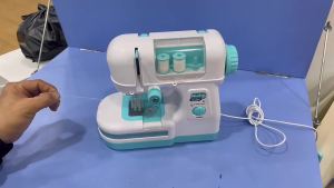 LZD  Children Electric Double-Line Sewing hine Simulation Lighting Small Household Appliances Sewing Play House Girl Handmade Toy Factory