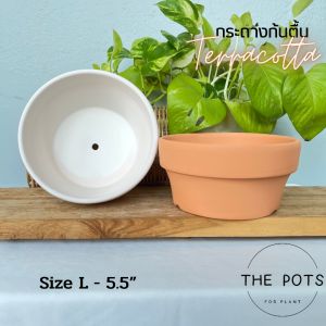 กระถางก้นตื้น กระถางบัวบกโขด กระถางบอนไซ กระถางดินเผา มี 3 ขนาด 4.5 นิ้ว 5.5 นิ้ว และ 6.5 นิ้ว เหมาะสำหรับปลูกแคคตัส บัวบกโขด ไม้โขด บอนไซ