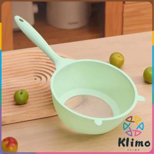 Klimo Rice Washing Spoon Plastic Fruit Vegetable Drain Basket Soy Milk Filter Kitchen Colander 1Pcs