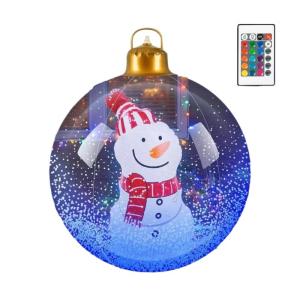 Adjustable Brightness Inflatable Snowman Ornament For Indoor Outdoors Christmas Holiday Party Decorations