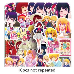 50PCS Anime OSHI NO KO Sticker Hoshino Ai Aqua Sapphire Hoshino Ruby Hoshino Crow Anime Character Decal Decorative Luggage Skateboard Water Cup Waterproof Cartoon Sticker