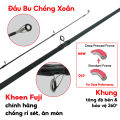 Big Sale cần ngang / CẦN MÁY NGANG FALCHION C802M - câu lure mồi giả cá lóc chẽm. 